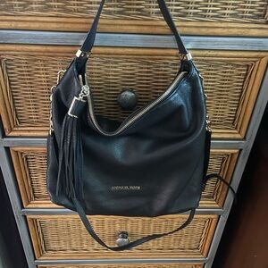 Michael Kors Black Hobo Bag with Tassel